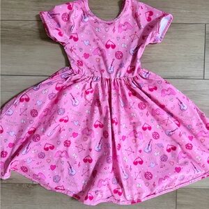 Girls Little Stocking Co Taylor Swift Themed Dress